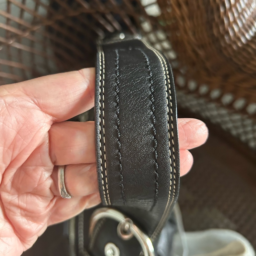 Coach SoHo Black Leather Shoulder Bag EUC - Picture 11 of 11